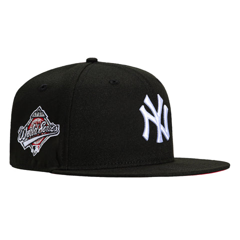 New Era 59Fifty New York Yankees 1996 World Series Patch Red UV Hat - Black