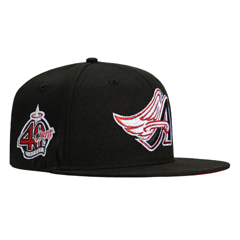 New Era 59Fifty Los Angeles Angels 40th Anniversary Patch Hat - Black