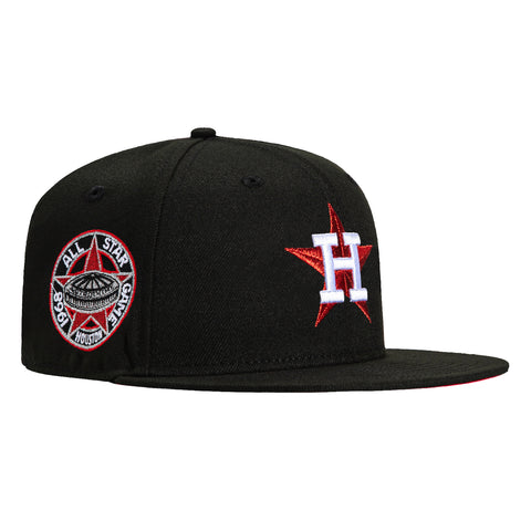 New Era 59Fifty Houston Astros 1968 All Star Game Patch Red UV Hat - Black