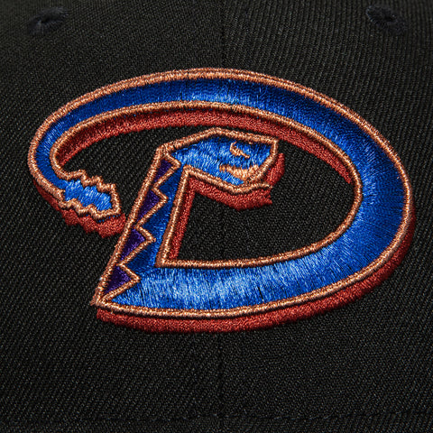 New Era 59Fifty Arizona Diamondbacks Inaugural Patch D Hat - Black, Purple, Royal, Metallic Copper