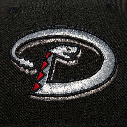 New Era 59Fifty Arizona Diamondbacks Inaugural Patch D Hat - Black, Graphite, Metallic Silver, Red