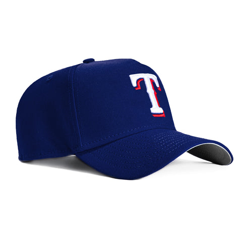 New Era 9Forty A-Frame Texas Rangers Snapback Game Hat - Royal