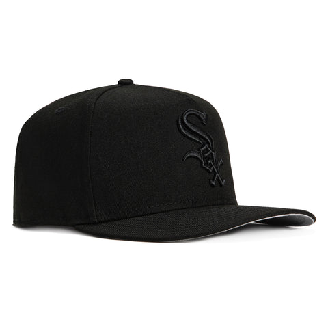 New Era 9Fifty A-frame Chicago White Sox Snapback Hat - Black, Black