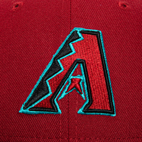 New Era 9Fifty MLB Basic Arizona Diamondbacks Snapback Game Hat - Sedona Red, Black