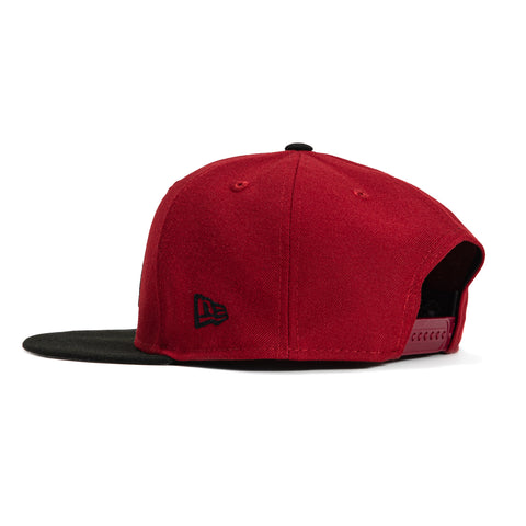 New Era 9Fifty MLB Basic Arizona Diamondbacks Snapback Game Hat - Sedona Red, Black