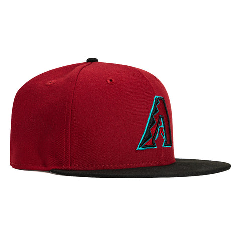 New Era 9Fifty MLB Basic Arizona Diamondbacks Snapback Game Hat - Sedona Red, Black