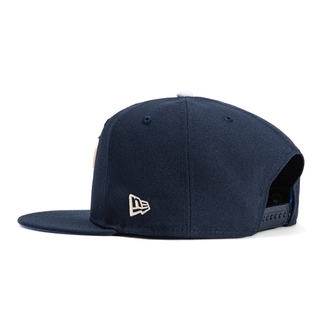 New Era 9Fifty Los Angeles Dodgers Logo Patch City Connect Snapback Hat - Navy