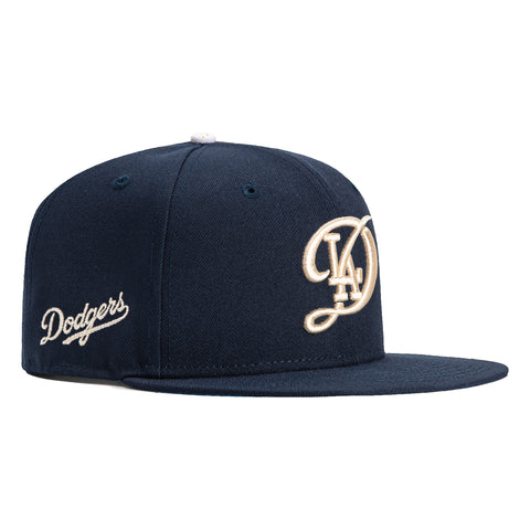 New Era 9Fifty Los Angeles Dodgers Logo Patch City Connect Snapback Hat - Navy