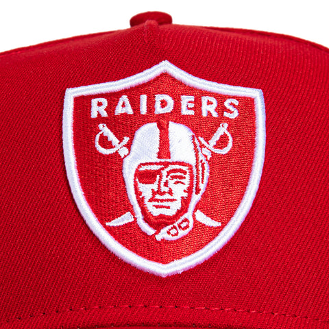 New Era 9Forty A-Frame Las Vegas Raiders Snapback Hat - Red