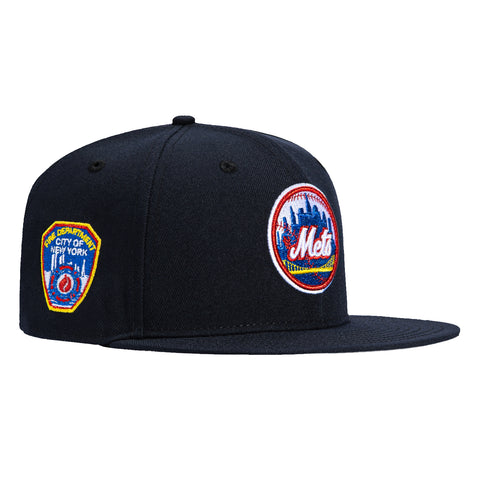 New Era 59Fifty New York Mets FDNY Patch Logo Hat - Navy