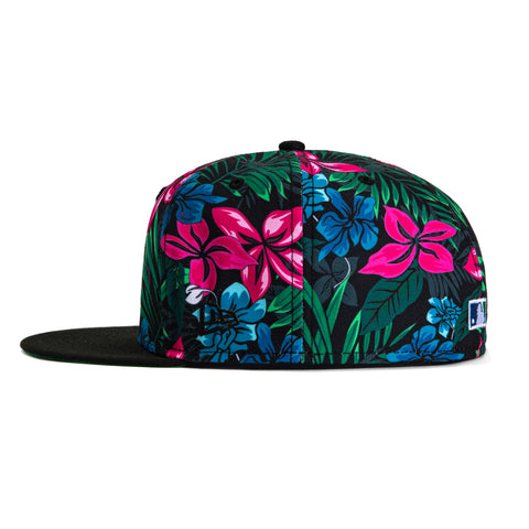 New Era 59Fifty Los Angeles Dodgers 60th Anniversary Stadium Patch Hat - Floral, Black