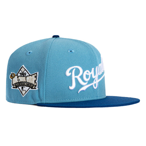 New Era 59Fifty Kansas City Royals 1989 All Star Game Patch Script Hat - Light Blue, Royal