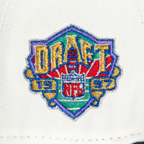 New Era 59Fifty New York Jets 1997 Draft Patch Hat - White, Black