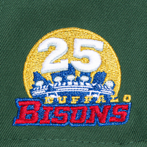 New Era 59Fifty Buffalo Bisons 25th Anniversary Patch Hat - Green, Brown