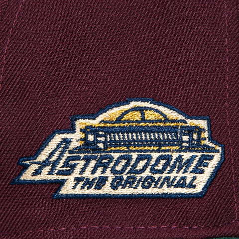 New Era 59Fifty Houston Astros Astrodome Patch Hat - Maroon, Green