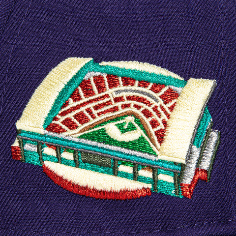 New Era 59Fifty Arizona Diamondbacks Chase Stadium Patch Script Hat - Purple, Ivory, Metallic Copper