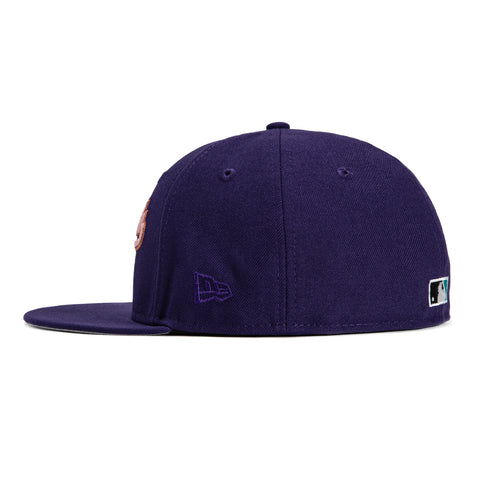 New Era 59Fifty Arizona Diamondbacks Chase Stadium Patch Script Hat - Purple, Ivory, Metallic Copper