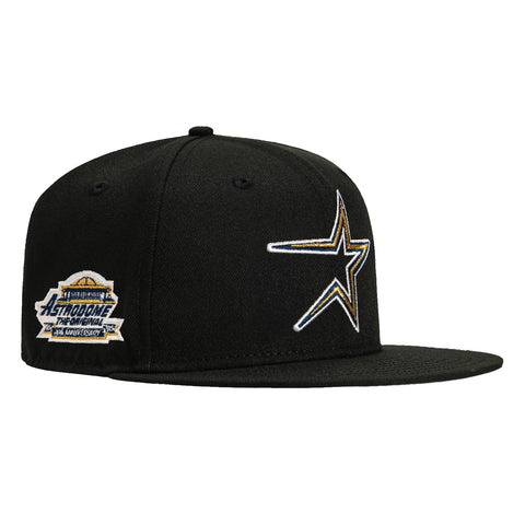 New Era 59Fifty Houston Astros 30th Anniversary Astrodome Patch Hat - Black, Metallic Copper