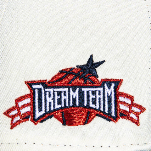 New Era 59Fifty USA Basketball Dream Team Patch Hat - White, Navy