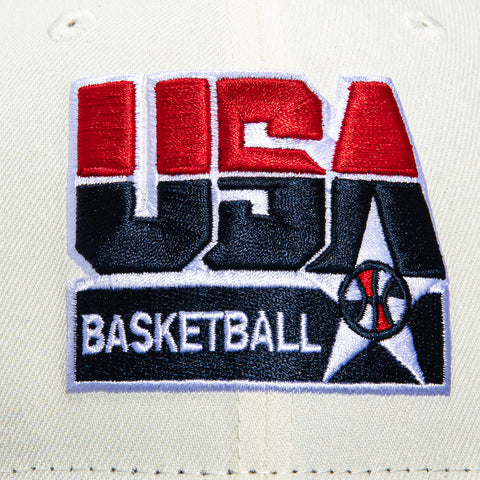 New Era 59Fifty USA Basketball Dream Team Patch Hat - White, Navy