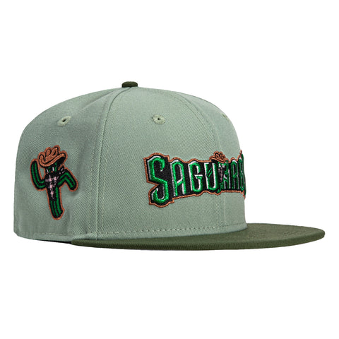 New Era 59Fifty Surprise Saguaros Logo Patch Hat - Everest Green, Olive