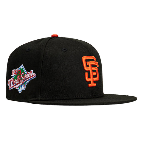 New Era 59Fifty San Francisco Giants 1989 World Series Patch Hat - Black, Orange