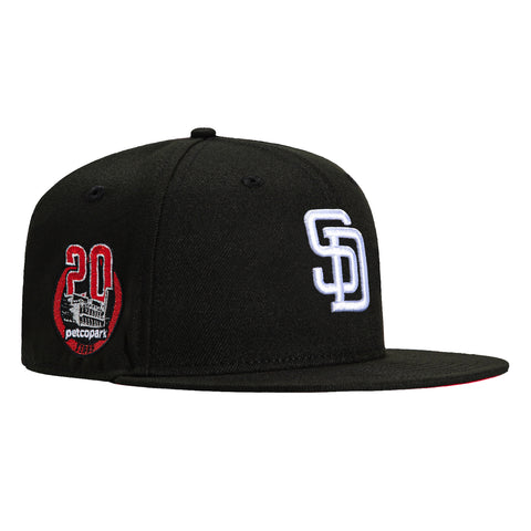 New Era 59Fifty San Diego Padres 20th Anniversary Stadium Patch Hat - Black