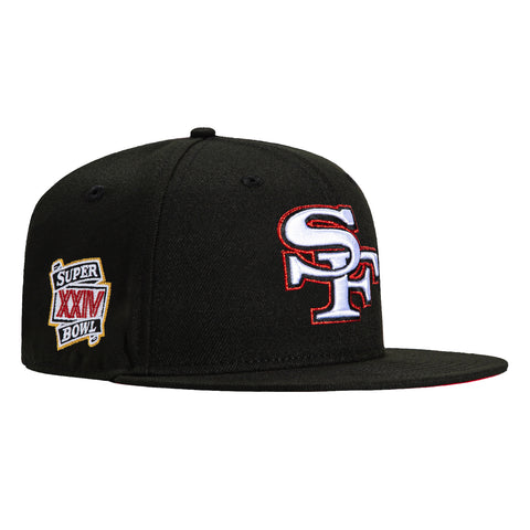 New Era 59Fifty San Francisco 49ers 1989 Super Bowl Patch Hat - Black