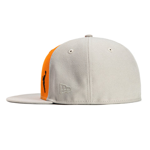 New Era 59Fifty Flawless Las Vegas Aces Logo Patch WNBA Logo Hat - Stone, Light Orange