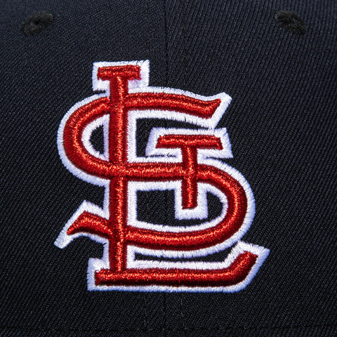 New Era 59Fifty Hall of Fame St Louis Cardinals Bob Gibson 45 Patch Hat - Navy