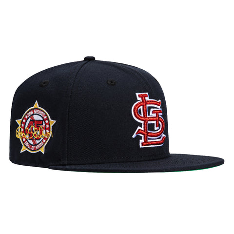 New Era 59Fifty Hall of Fame St Louis Cardinals Bob Gibson 45 Patch Hat - Navy