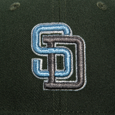 New Era 59Fifty 5 Nations San Diego Padres Petco Park Patch Hat - Green, Light Blue, Black