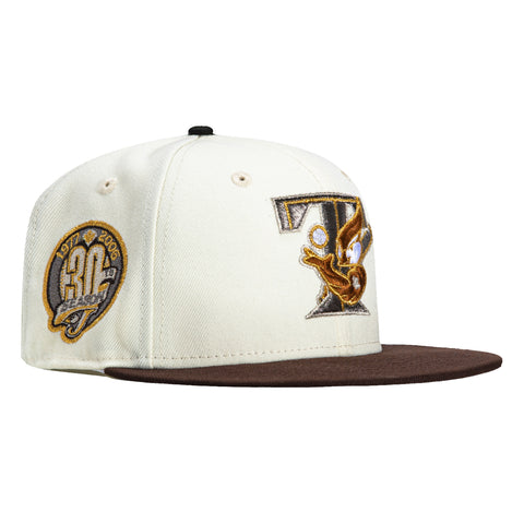 New Era 59Fifty Toronto Blue Jays 30th Anniversary Patch Hat - White, Brown