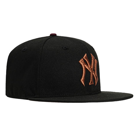 New Era 59Fifty New York Yankees Hat - Black, Metallic Copper