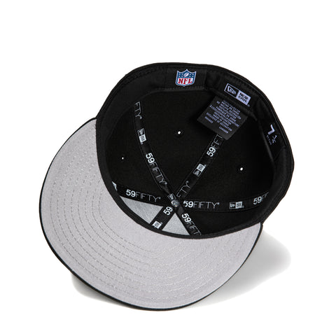 New Era 59Fifty Arizona Cardinals Hat - Black, Metallic Silver, Red