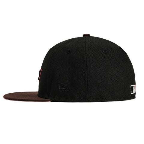 New Era 59Fifty Houston Astros Astrodome Patch 'Stros Hat - Black, Brown