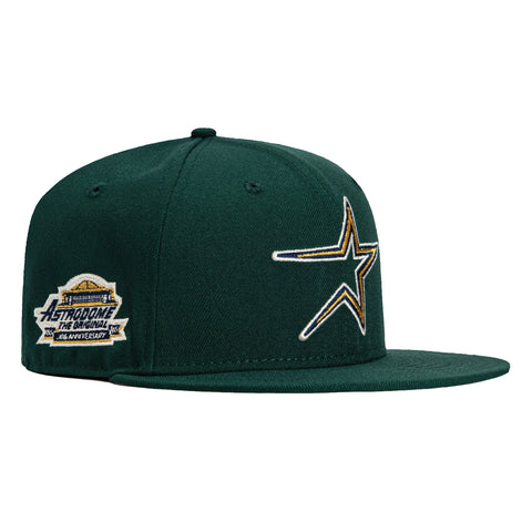 New Era 59Fifty Houston Astros Astrodome Patch Hat - Green, Metallic Gold