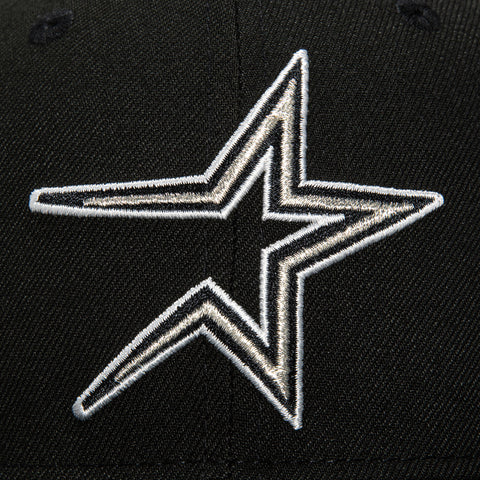 New Era 59Fifty Houston Astros 30th Anniversary Astrodome Patch Hat - Black, Metallic Silver