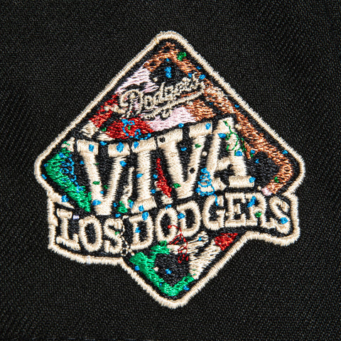 New Era 9Forty A-Frame Los Angeles Dodgers Viva Los Dodgers Patch Snapback Hat - Black, Brown