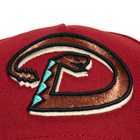 New Era 9Forty A-Frame Arizona Diamondbacks 2001 World Series Patch D Snapback Hat - Sedona Red, Brown