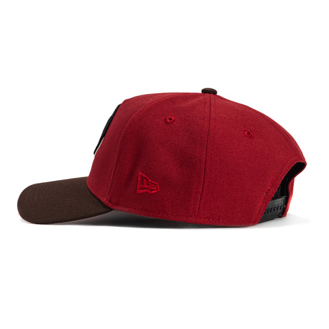 New Era 9Forty A-Frame Arizona Diamondbacks 2001 World Series Patch D Snapback Hat - Sedona Red, Brown