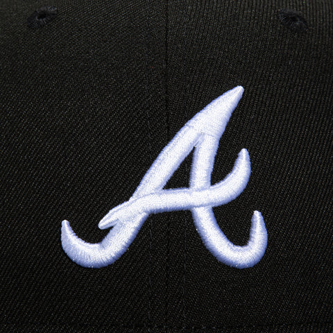 New Era 9Fifty Atlanta Braves Snapback Hat - Black, White