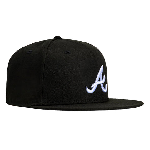 New Era 9Fifty Atlanta Braves Snapback Hat - Black, White