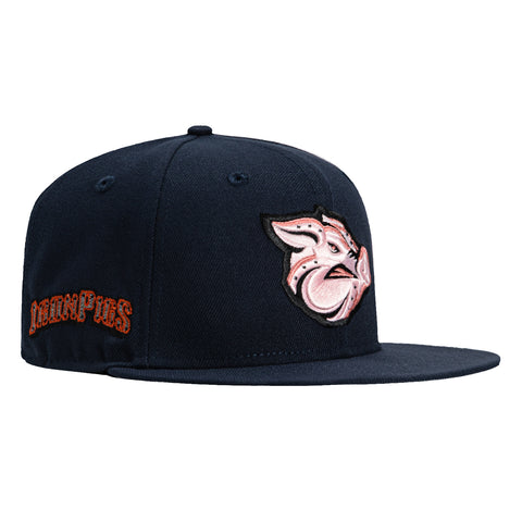 New Era 59Fifty Horror Pack Lehigh Valley IronPigs Logo Patch Hat - Navy