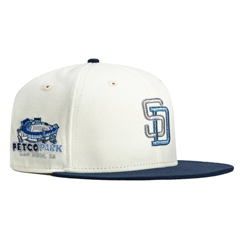 New Era 59Fifty Matcha Pack San Diego Padres Petco Park Patch Hat - White, Navy, Light Blue