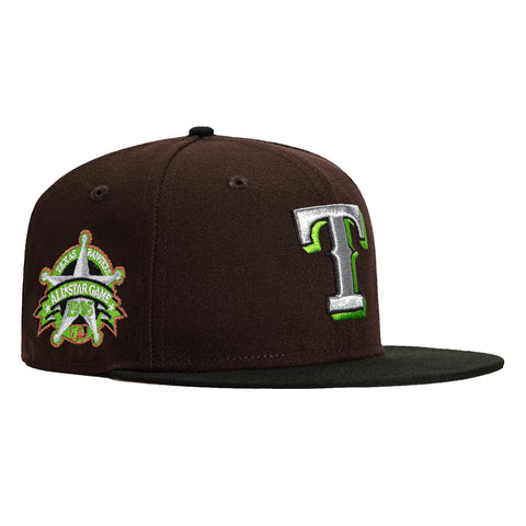 New Era 59Fifty Matcha Pack Texas Rangers 1995 All Star Game Patch Hat - Brown, Black