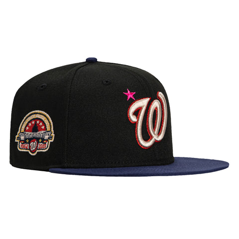 New Era 59Fifty Magic Pack Washington Nationals RFK Stadium Patch Hat - Black, Light Navy