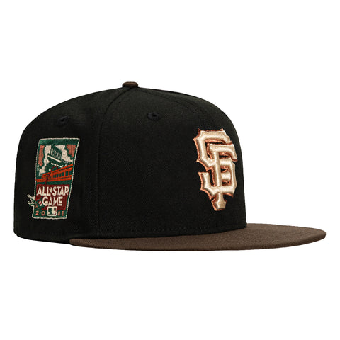 New Era 59Fifty San Francisco Giants 2007 All Star Game Patch Hat - Black, Brown