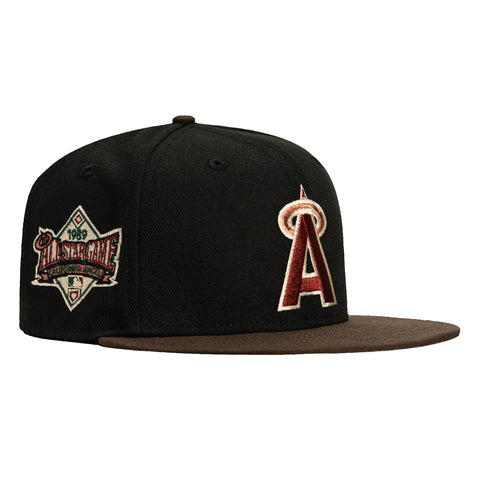 New Era 59Fifty Los Angeles Angels 1989 All Star Game Patch Hat - Black, Brown