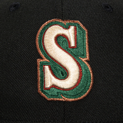 New Era 59Fifty Seattle Mariners 2023 All Star Game Patch Hat - Black, Brown